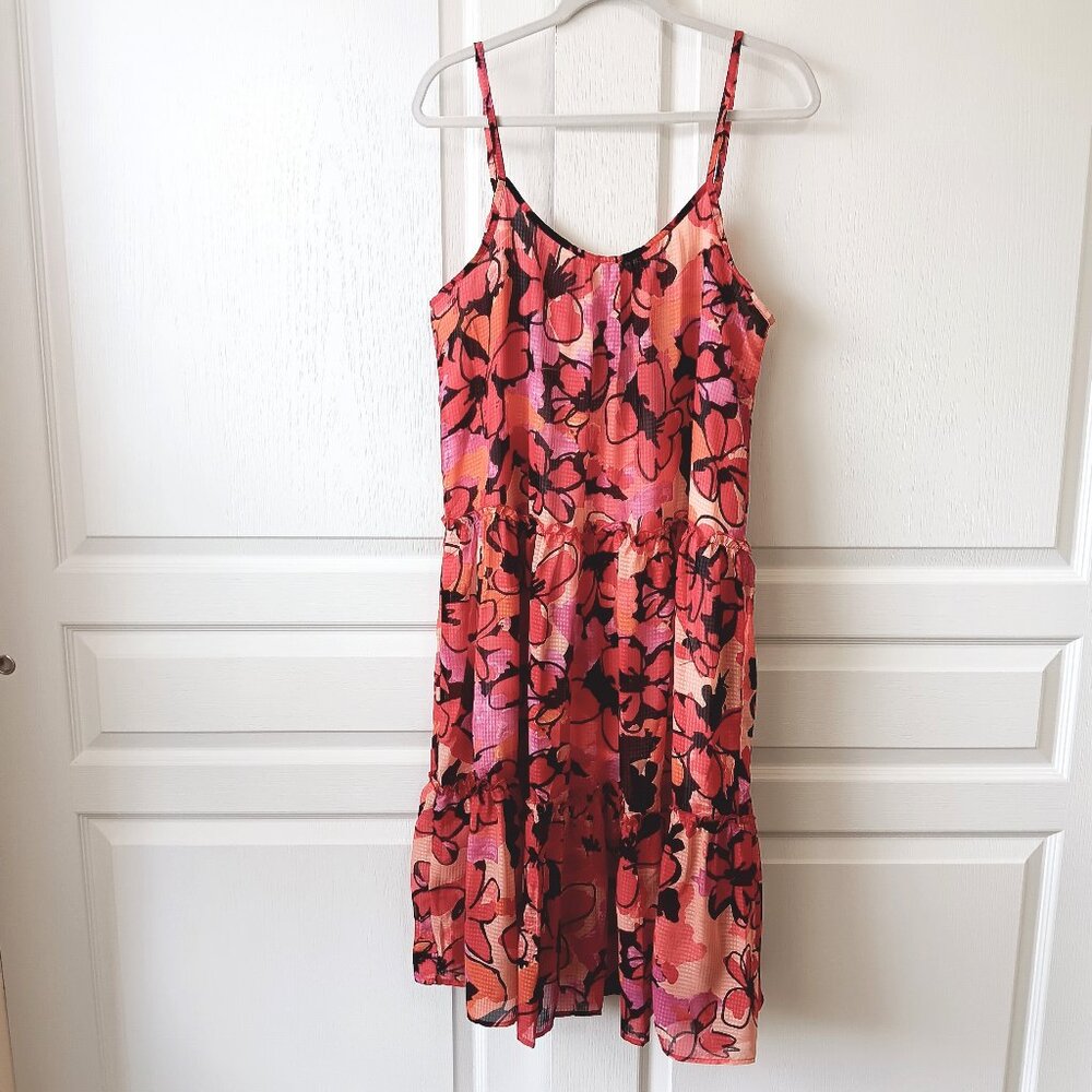Cupshe Women's Red/Orange/Pink Priscilla Vibrant Floral Dress Size S
